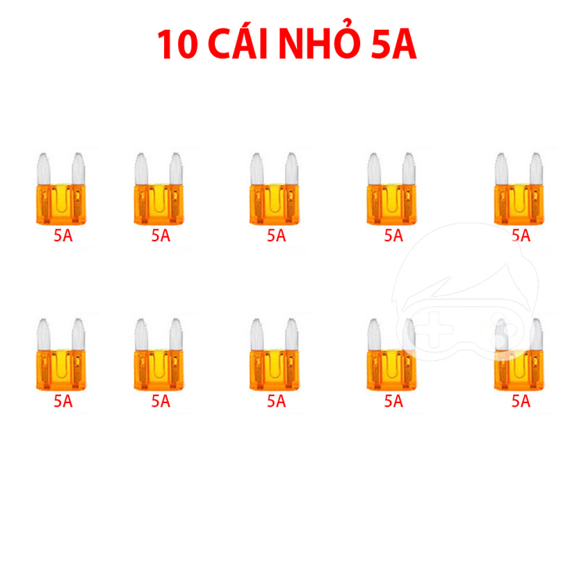 Combo 10 cầu chì ghim dùng cho xe điện, xe máy, ô tô