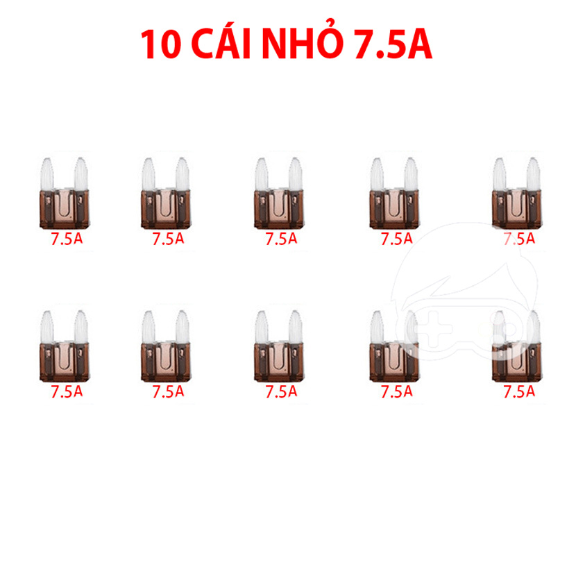 Combo 10 cầu chì ghim dùng cho xe điện, xe máy, ô tô