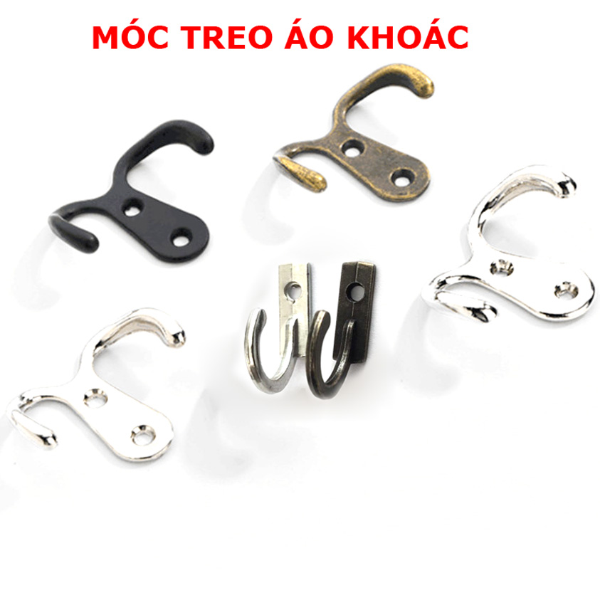 Móc treo áo khoác hợp kim kẽm - móc treo đồ đa năng bắt tường, treo đồ dùng cá nhân