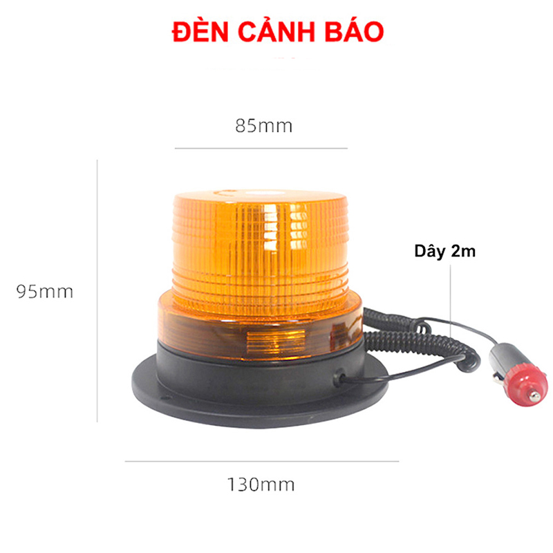Đèn cảnh báo xe nâng 12V 24V 48V 80V chớp Led, Đèn cảnh báo chớp LED