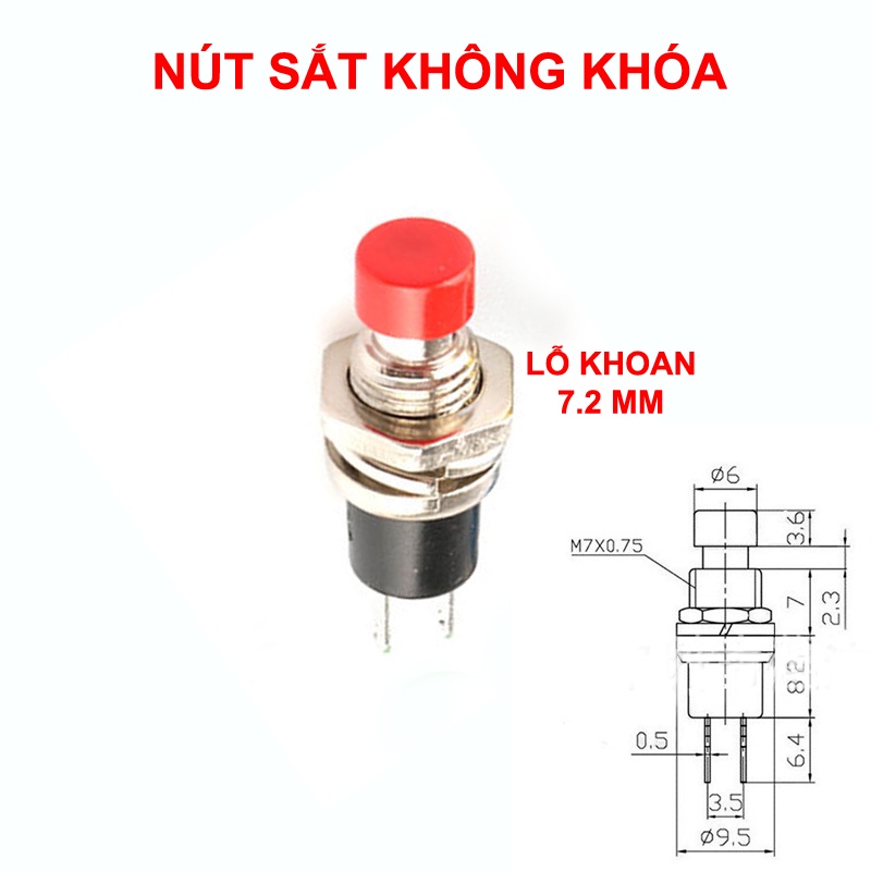 Công tắc nút nhấn nhả DS-211 DS-213