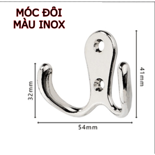 Combo 5 Móc treo áo khoác hợp kim kẽm - móc treo đồ đa năng bắt tường, treo đồ dùng