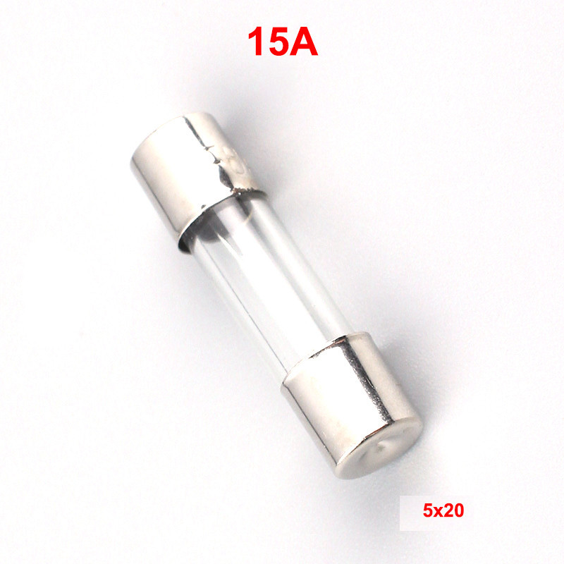 Combo 10 Cầu chì ống kích thước 5x20mm điện áp AC 250V cầu chì thủy tinh