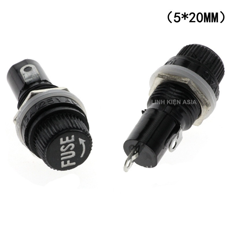 Combo 10 Cầu chì ống kích thước 5x20mm điện áp AC 250V cầu chì thủy tinh