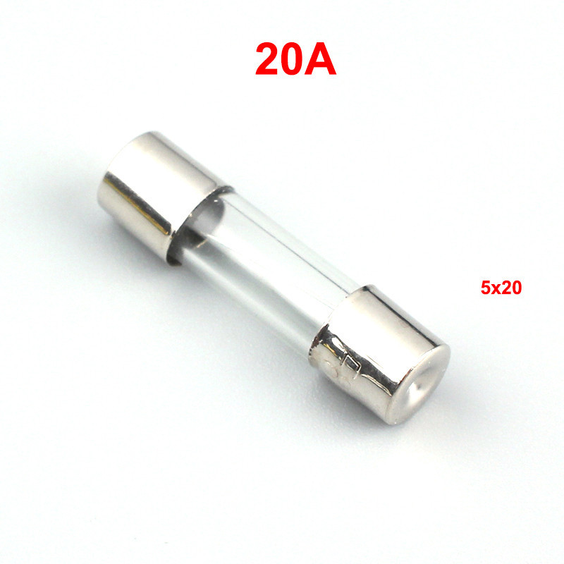 Combo 10 Cầu chì ống kích thước 5x20mm điện áp AC 250V cầu chì thủy tinh