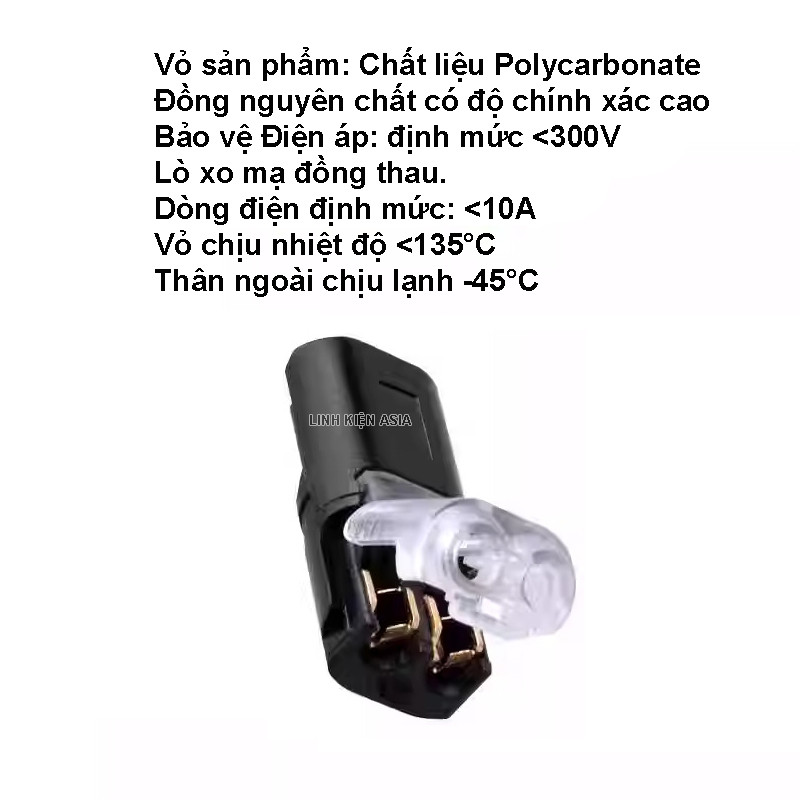 5 Cặp giắc nối nhanh mini D2 kết nối đèn LED không cần hàn kết nối dây 22AWG-18AWG