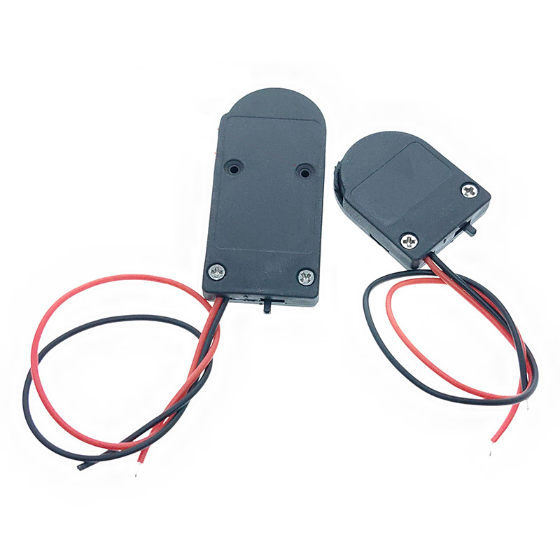 Combo 5 Đế nhựa gắn pin nút có công tắc CR2032 có dây và nắp đậy, hộp đựng pin cút áo
