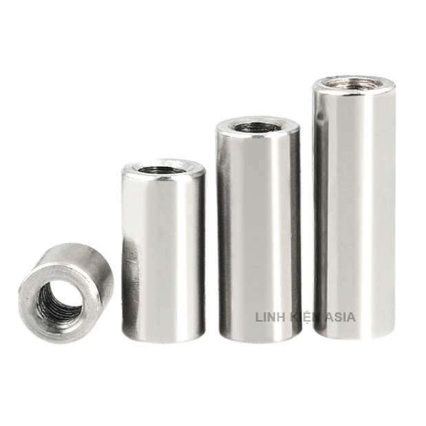 Combo 5 Khớp NỐI TRÒN nối ren trong inox 304 gia công chính xác