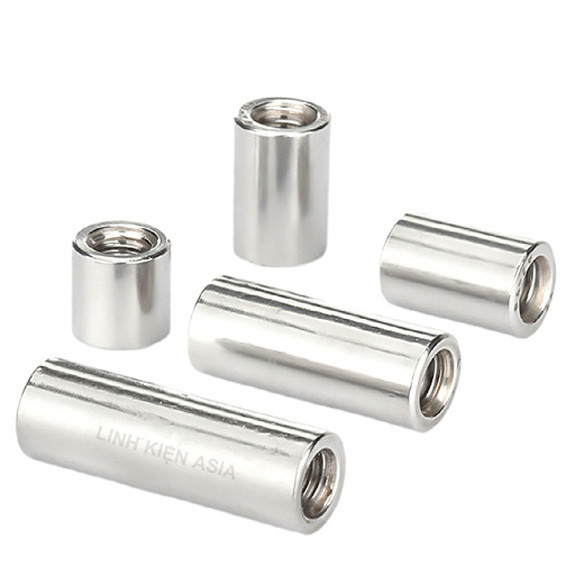 Combo 5 Khớp NỐI TRÒN nối ren trong inox 304 gia công chính xác