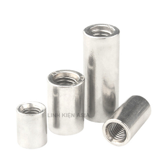 Combo 5 Khớp NỐI TRÒN nối ren trong inox 304 gia công chính xác