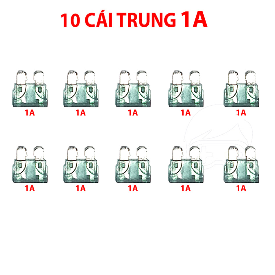 Combo 10 cầu chì ghim dùng cho xe điện, xe máy, ô tô