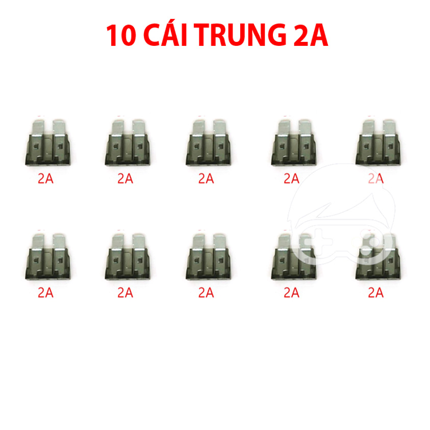 Combo 10 cầu chì ghim dùng cho xe điện, xe máy, ô tô