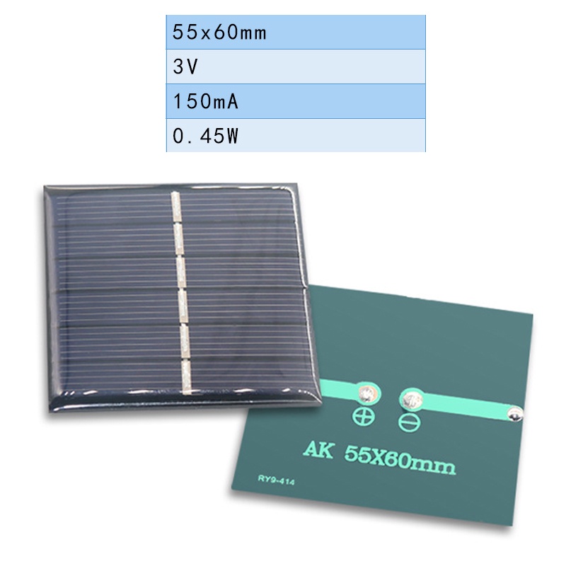 Tấm Pin Năng Lượng Mặt Trời nạp điện 1V/2V/3V/6V solar panel mini