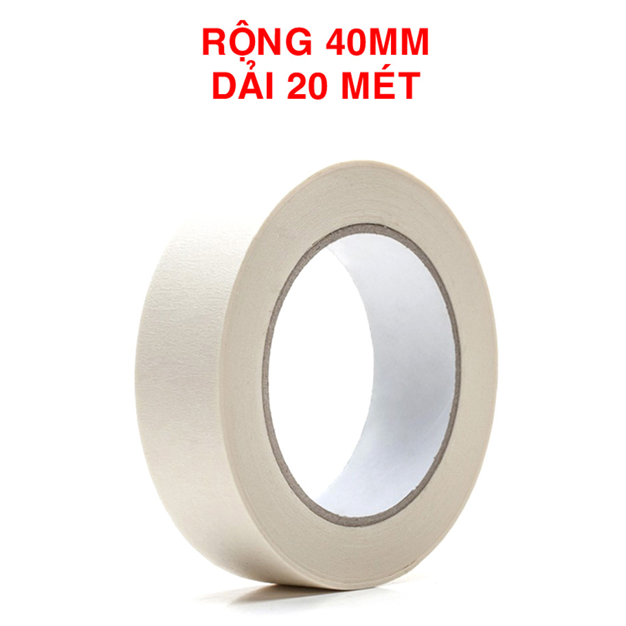 Băng keo giấy - băng dính giấy ghi chú, cố định, dán viền tranh vẽ