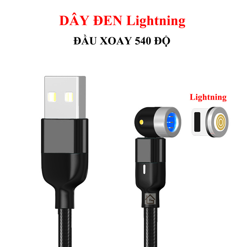 Cáp dữ liệu 7 lõi - sạc nhanh 3A - dây nam châm kết nối điện thoại