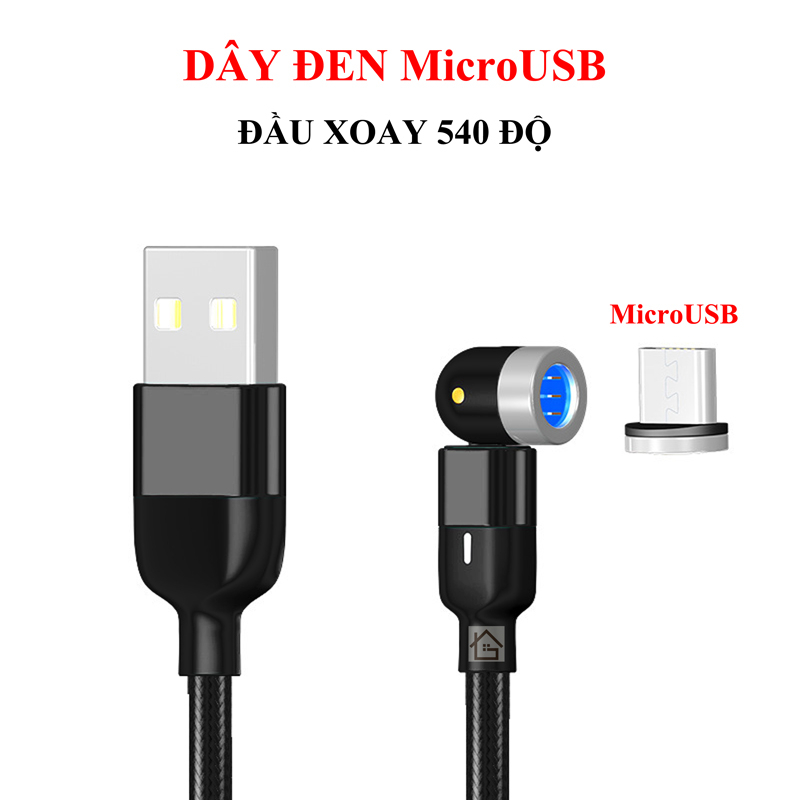 Cáp dữ liệu 7 lõi - sạc nhanh 3A - dây nam châm kết nối điện thoại