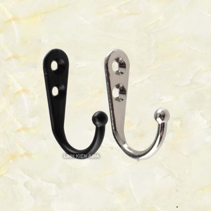 Combo 5 Móc treo áo khoác hợp kim kẽm - móc treo đồ đa năng bắt tường, treo đồ dùng