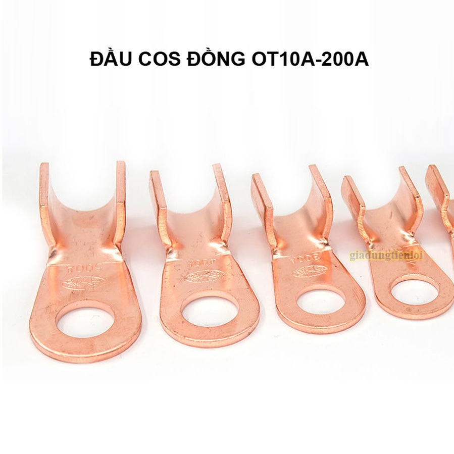 Combo 5/10 Đầu COS Đồng OT nối dây cỡ nhỏ cỡ lớn đủ Ampe