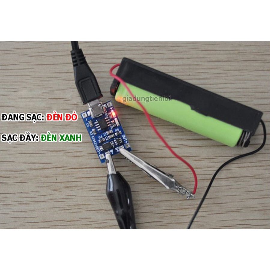 Combo 5 Mạch Sạc Pin Lithium - Li-ion - 18650 TP4056