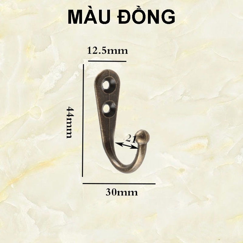 Móc treo áo khoác hợp kim kẽm - móc treo đồ đa năng bắt tường, treo đồ dùng cá nhân