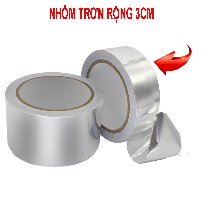 Băng keo lá nhôm DÀI 5 MÉT chịu nhiệt cao cách nhiệt, chống thấm mặt bếp, chống ẩm