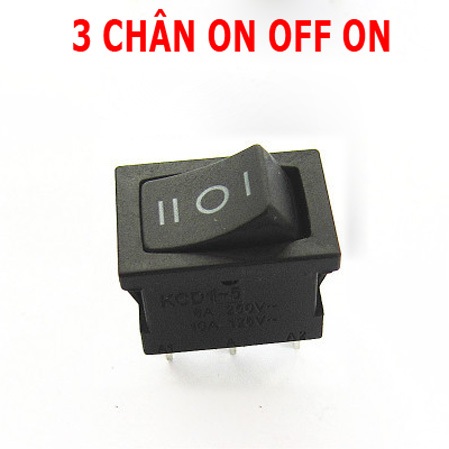 Công tắc rocker KCD1 6A 250V 15x21mm