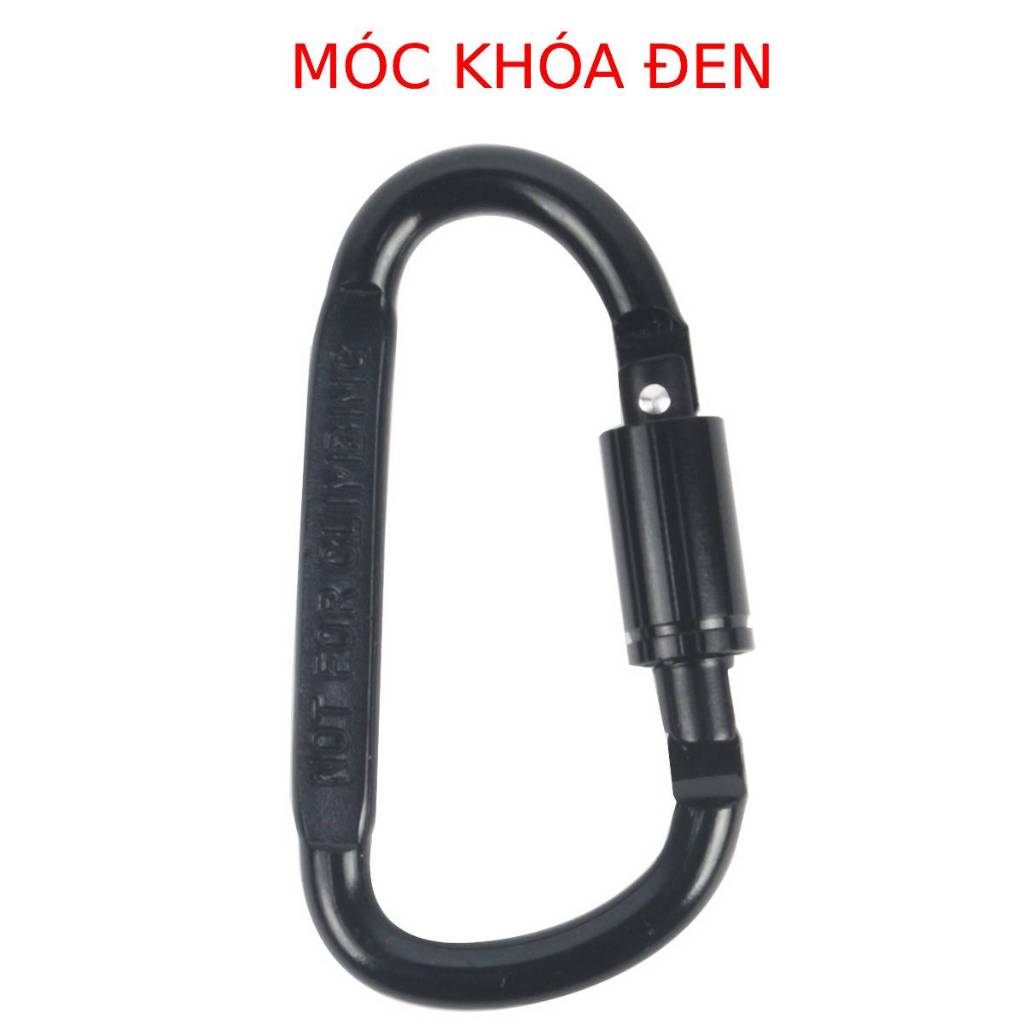 Móc Khóa Nhôm Đa Năng (có chốt khóa) Treo Đồ Đi Phượt