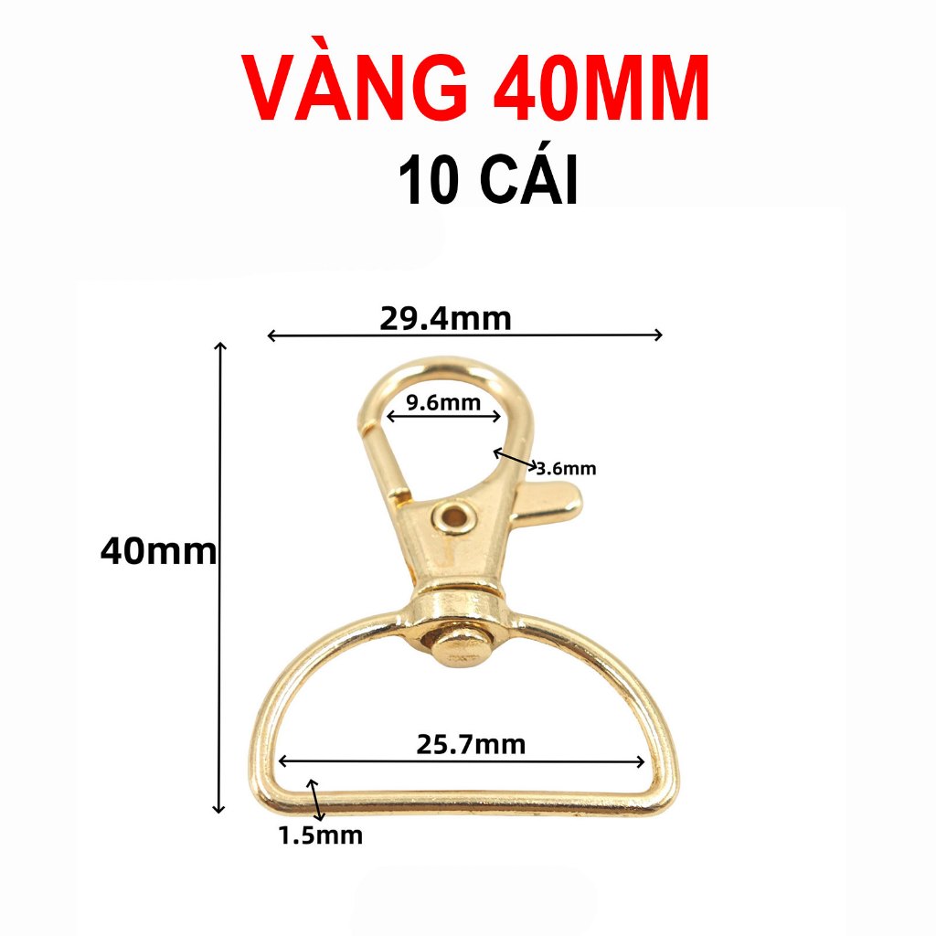 Móc khóa phụ kiện gắn túi hành lý móc treo phụ kiện trang trí