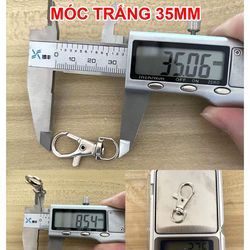 Móc khóa phụ kiện gắn túi hành lý móc treo phụ kiện trang trí