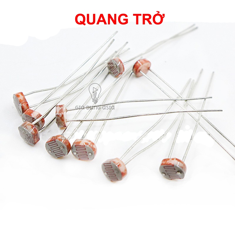 COMBO 10 QUANG TRỞ cảm biến ánh sáng - điện trở quang GL5516