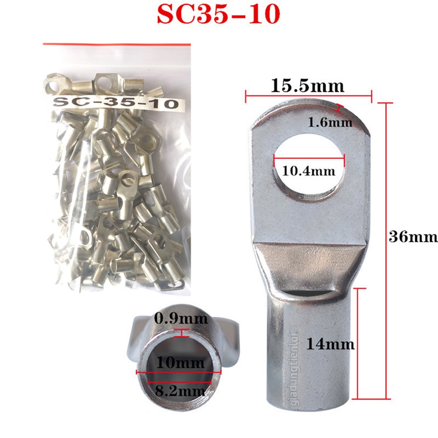 Combo Đầu COS SC bằng đồng mạ si chống oxi hóa