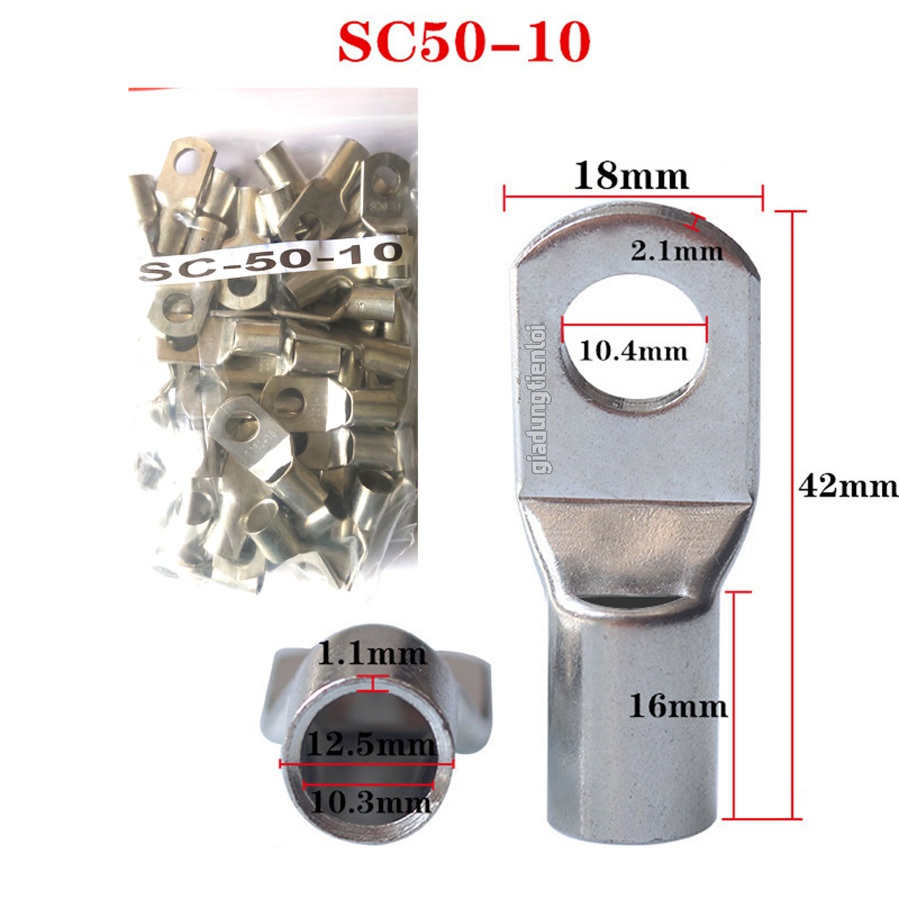 Combo Đầu COS SC bằng đồng mạ si chống oxi hóa