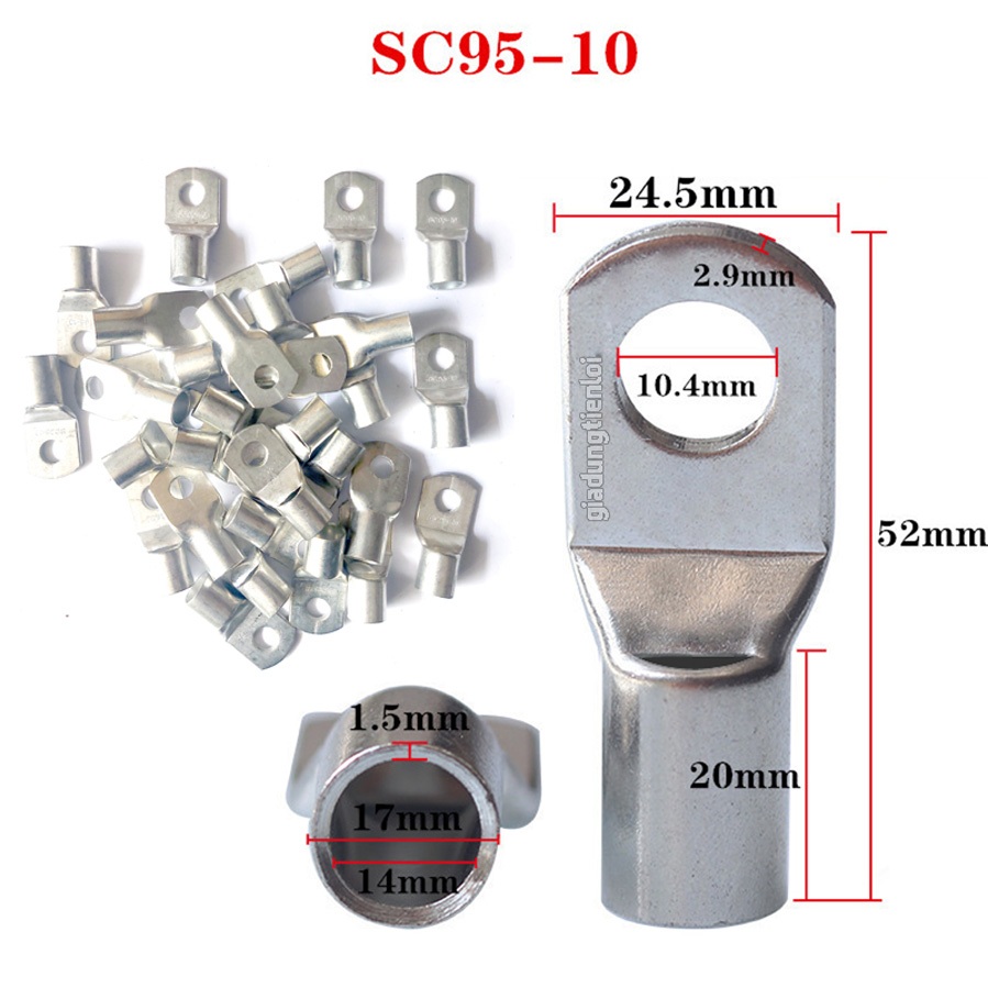 Combo Đầu COS SC bằng đồng mạ si chống oxi hóa