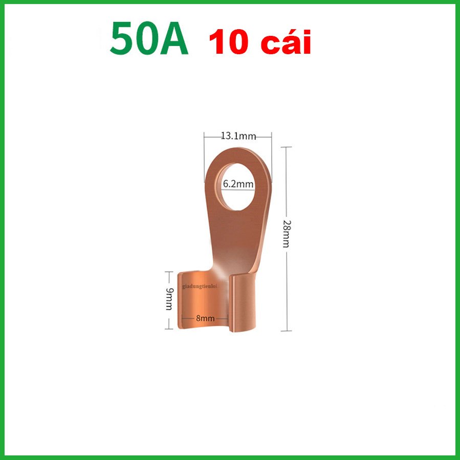 Combo 5/10 Đầu COS Đồng OT nối dây cỡ nhỏ cỡ lớn đủ Ampe