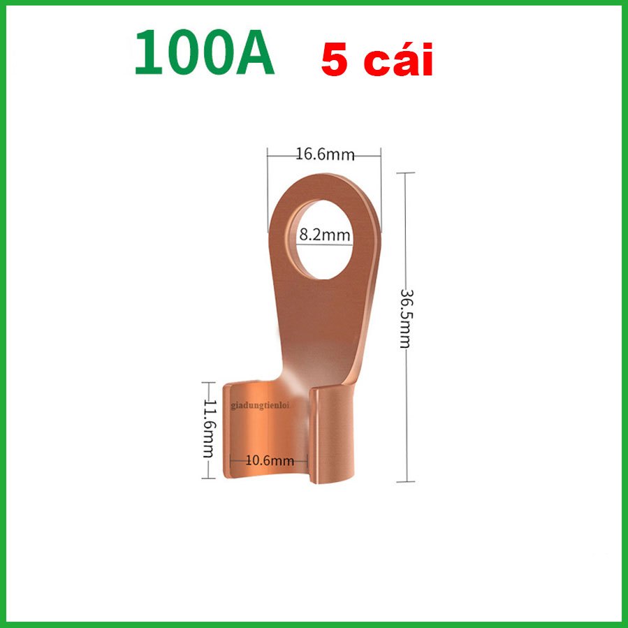 Combo 5/10 Đầu COS Đồng OT nối dây cỡ nhỏ cỡ lớn đủ Ampe