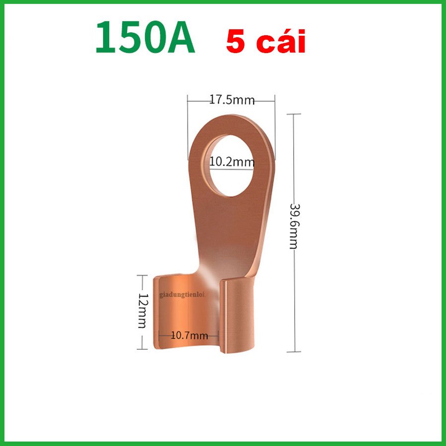 Combo 5/10 Đầu COS Đồng OT nối dây cỡ nhỏ cỡ lớn đủ Ampe