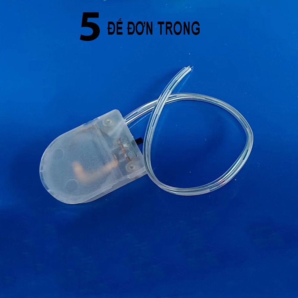 Combo 5 Đế nhựa gắn pin nút có công tắc CR2032 có dây và nắp đậy, hộp đựng pin cút áo