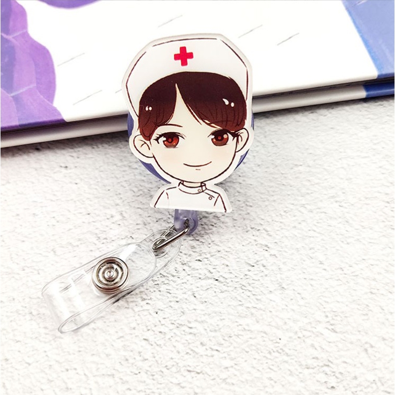 Combo 5 Kẹp thẻ đeo bảng tên Bác sĩ, Điều Dưỡng, Dược sỹ, y tế