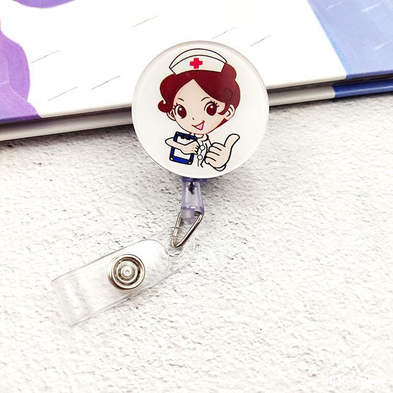 Combo 5 Kẹp thẻ đeo bảng tên Bác sĩ, Điều Dưỡng, Dược sỹ, y tế