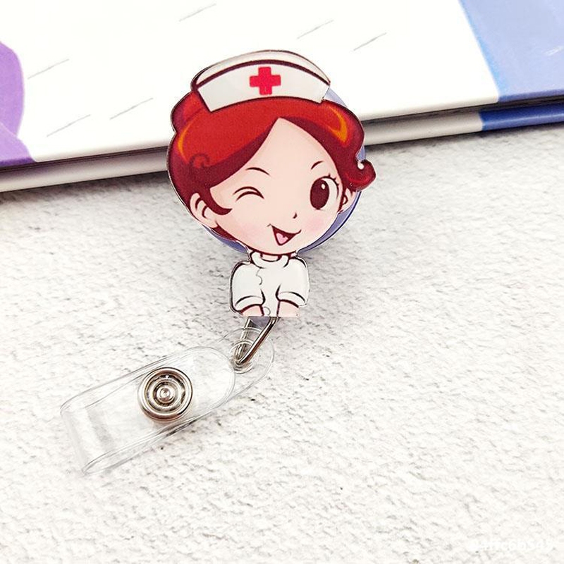 Combo 5 Kẹp thẻ đeo bảng tên Bác sĩ, Điều Dưỡng, Dược sỹ, y tế