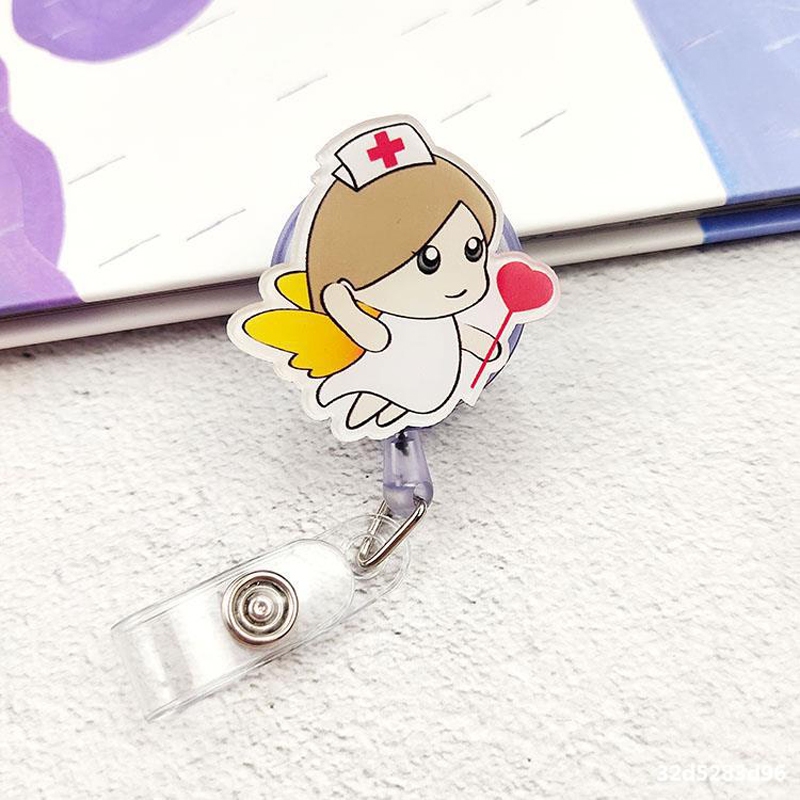 Combo 5 Kẹp thẻ đeo bảng tên Bác sĩ, Điều Dưỡng, Dược sỹ, y tế