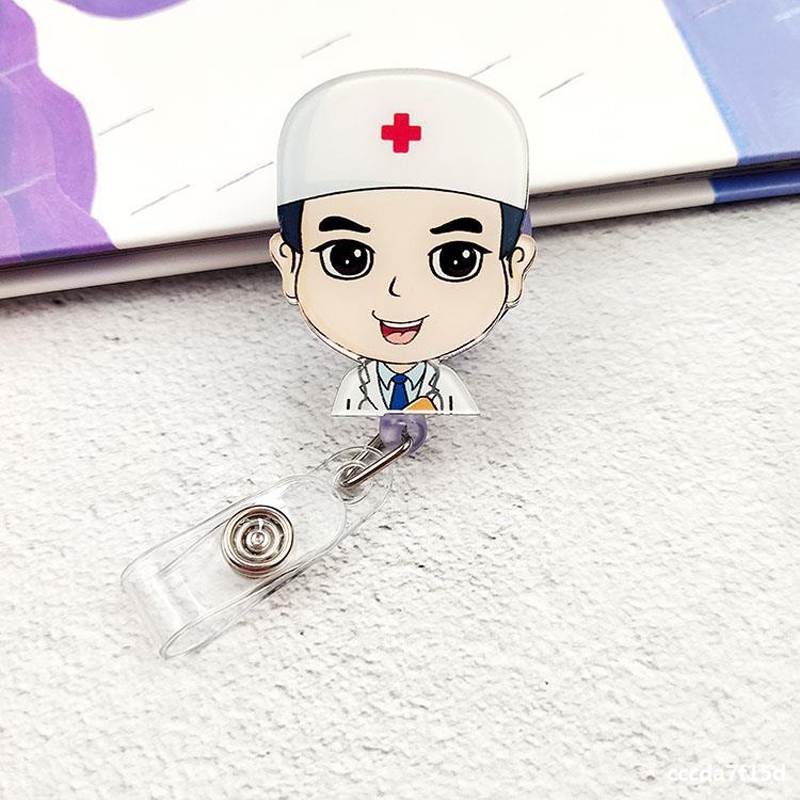 Combo 5 Kẹp thẻ đeo bảng tên Bác sĩ, Điều Dưỡng, Dược sỹ, y tế
