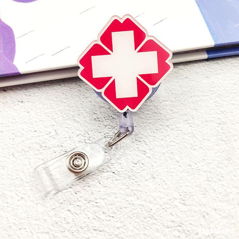 Combo 5 Kẹp thẻ đeo bảng tên Bác sĩ, Điều Dưỡng, Dược sỹ, y tế
