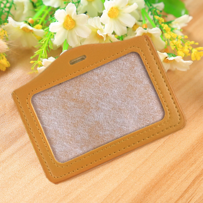 Combo 5 Bao da đựng thẻ ngang 5.4x8.5cm - thẻ đeo bằng da 1 mặt DA - NGANG