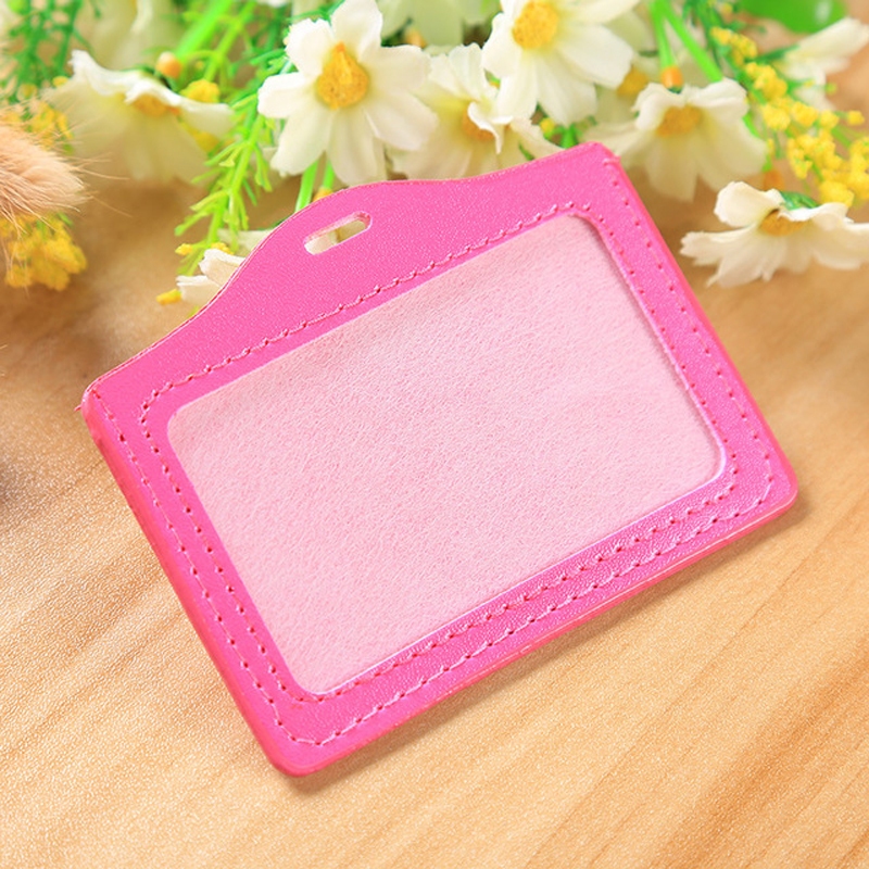 Combo 5 Bao da đựng thẻ ngang 5.4x8.5cm - thẻ đeo bằng da 1 mặt DA - NGANG