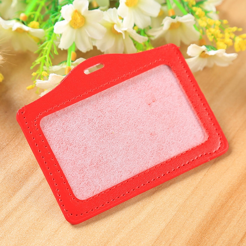 Combo 5 Bao da đựng thẻ ngang 5.4x8.5cm - thẻ đeo bằng da 1 mặt DA - NGANG