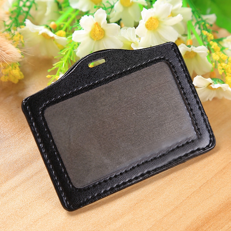 Combo 5 Bao da đựng thẻ ngang 5.4x8.5cm - thẻ đeo bằng da 1 mặt DA - NGANG