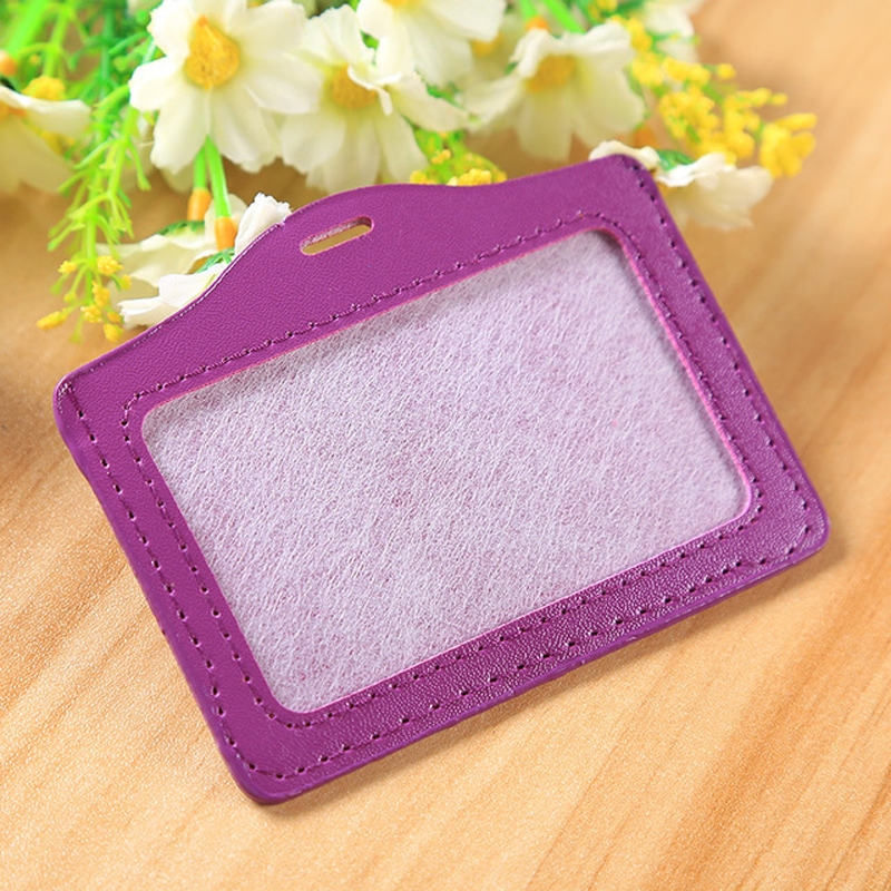 Combo 5 Bao da đựng thẻ ngang 5.4x8.5cm - thẻ đeo bằng da 1 mặt DA - NGANG