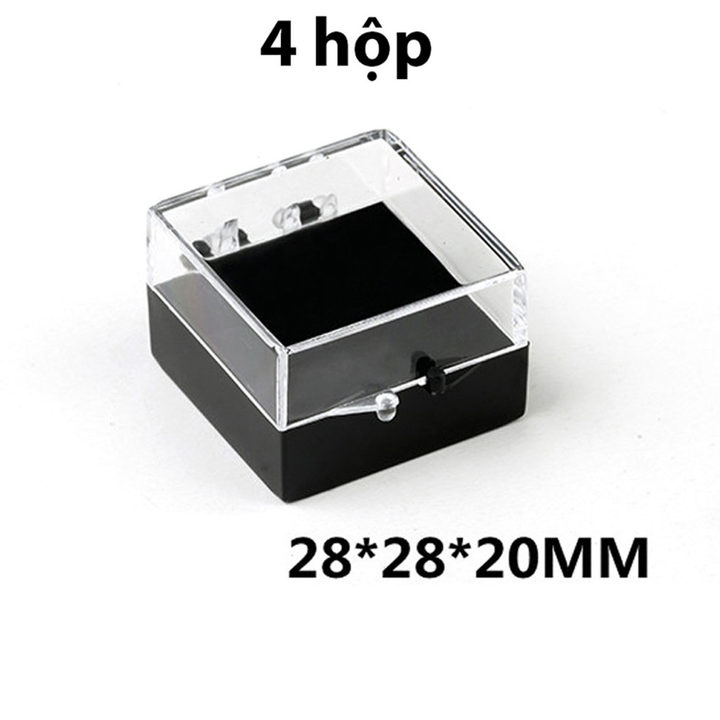 Combo 2/4 Hộp MICA trong suốt đựng trang sức,quà tặng, huy hiệu