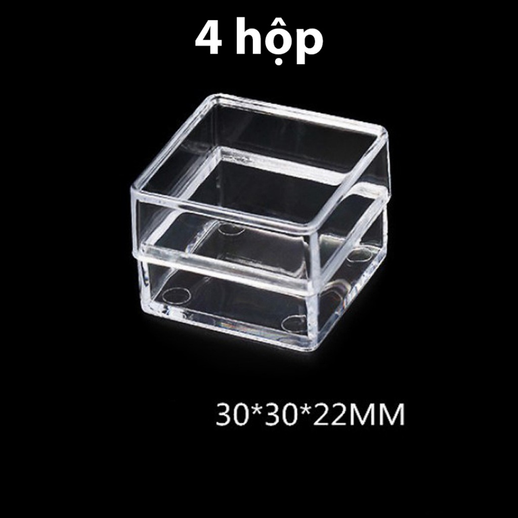 Combo 2/4 Hộp MICA trong suốt đựng trang sức,quà tặng, huy hiệu